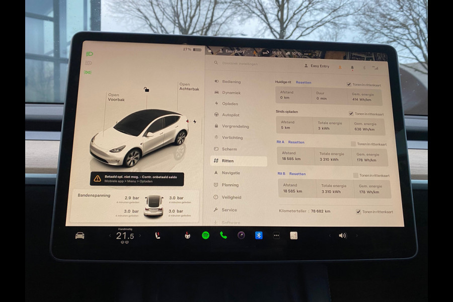 Tesla Model Y Long Range AWD 75 kWh VAN 38.900 VOOR 35.877 EINDEJAARSVOORDEEL 3.023,- | AUTOPILOT | LEDER | PANO | ELEK. KOFFER