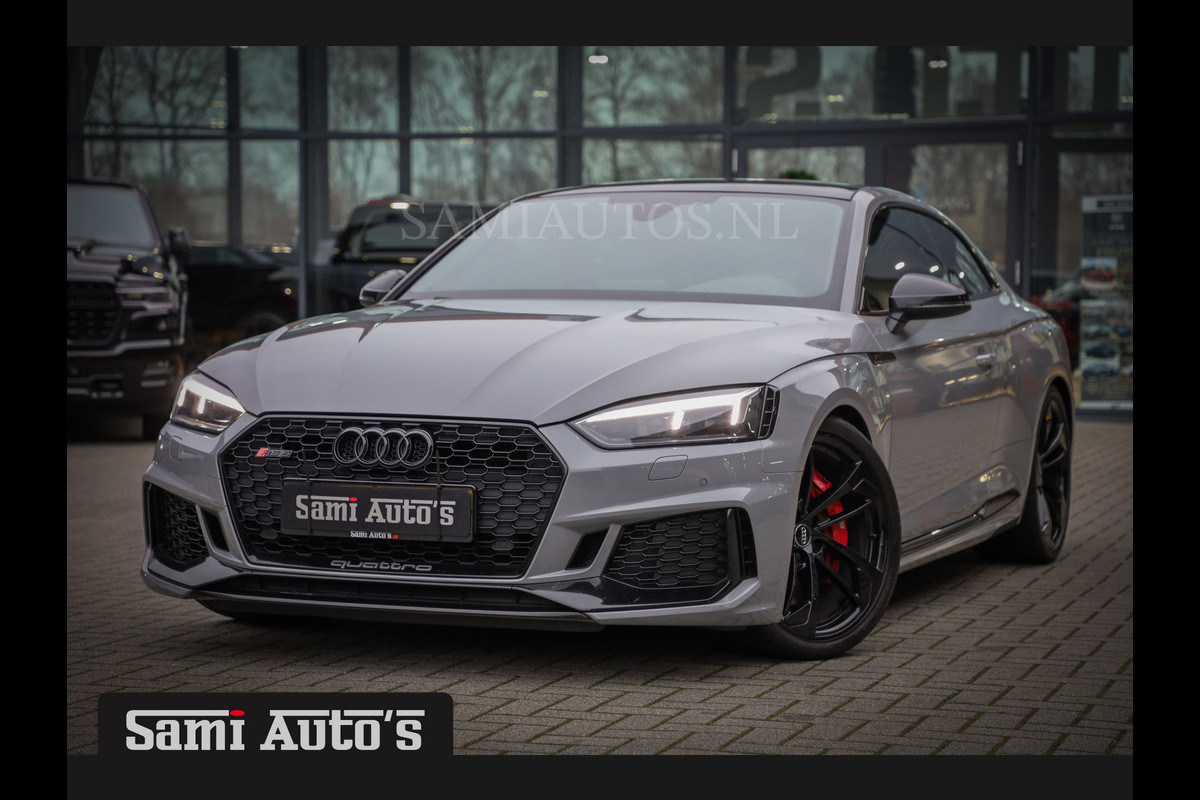 Audi RS5 A5 Coupé 570PK 745 NM | 2.9 TFSI QUATTRO | TOP STAAT | ONDERHOUD HISTORIE AANWEZIG | NARDO GREY | RS STOELEN | MASSAGE | PANO | ZWART HEMEL | BLACK LINE | MATRIX LED | VAGTechniek Tuning.