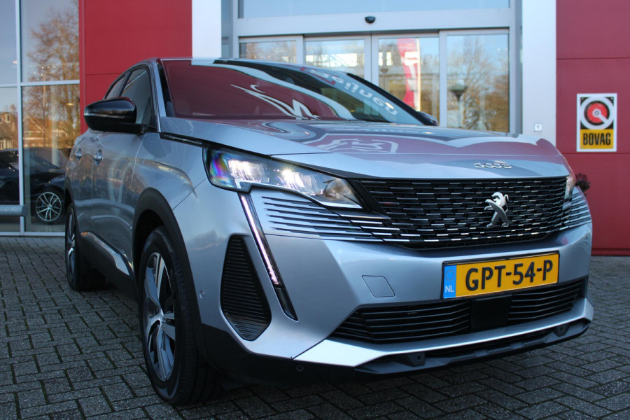 Peugeot 3008 1.2 130PK ALLURE PACK BUSINESS | NAVIGATIE | ACHTERUITRIJ CAMERA | APPLE CARPLAY/ANDROID AUTO | DODEHOEK BEWAKING | KEYLESS ENTRY/START | LICHTMETALEN VELGEN 18" | ADAPTIVE CRUISE CONTROL | LED KOPLAMPEN | DAB+ RADIO |