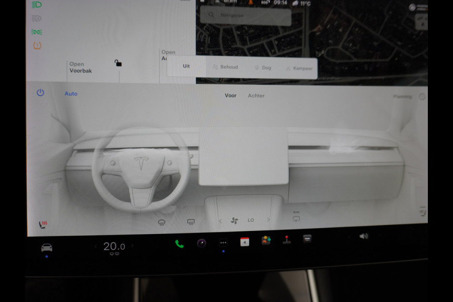 Tesla Model 3 SR+ 60kWh 325PK 19"Lmv AutoPilot Premium-Luidsprekers Leder PanoDak Adaptive Cruise Camera's Elektr.-Stuur+Stoelen+Spiegels+Gehe Ecc Navigatiesysteem Full Map LED Comfortstoelen ACC Ecc DAB Voorverwarmen interieur via App Keyless One-Pedal-Drive Origineel Nederlandse auto, 1e eigenaar