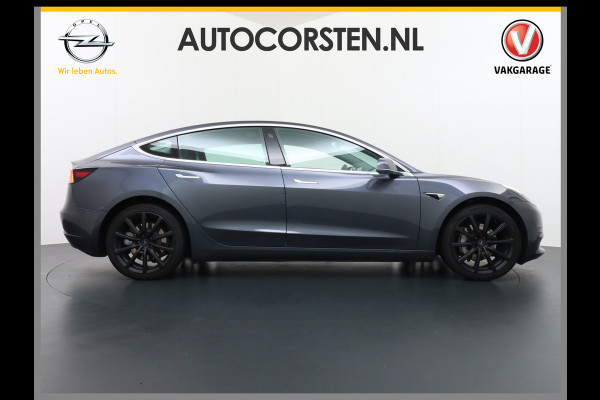 Tesla Model 3 SR+ 60kWh 325PK 19"Lmv AutoPilot Premium-Luidsprekers Leder PanoDak Adaptive Cruise Camera's Elektr.-Stuur+Stoelen+Spiegels+Gehe Ecc Navigatiesysteem Full Map LED Comfortstoelen ACC Ecc DAB Voorverwarmen interieur via App Keyless One-Pedal-Drive Origineel Nederlandse auto, 1e eigenaar