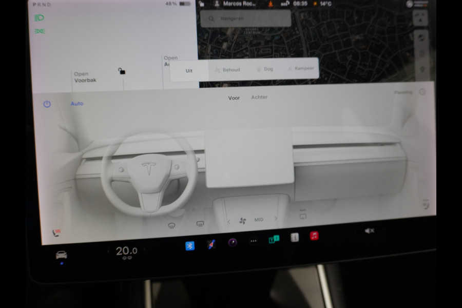 Tesla Model 3 Long Range 75 kWh 463PK FSD -vb 18" Premium-Audio 4wd AutoPilot Pano.dak Camera Leer Adaptive-Cruise+Stop&Go  PDC-A+Voor Wifi Ec Veel grip door AWD vierwielaandrijving. Origineel Nederlandse auto ! grootste accu ! tot 16,5 kwh thuis laden, 120kw/h snelladen per uur !