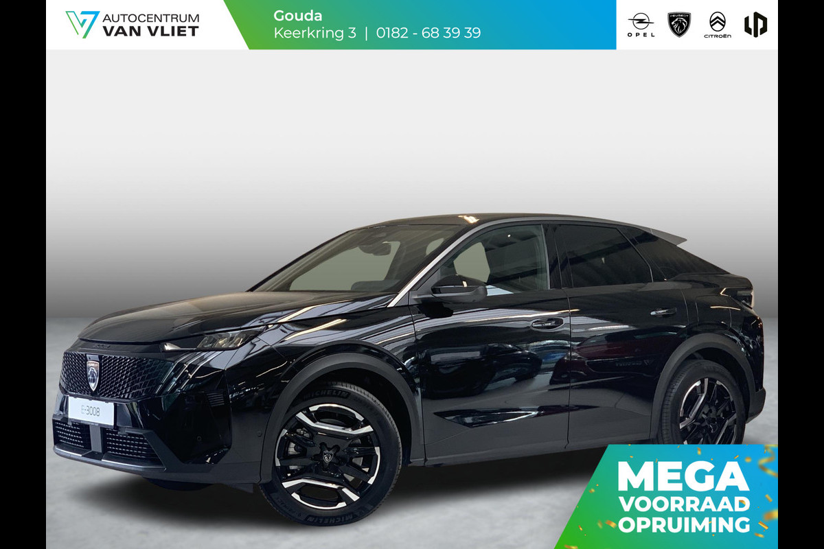 Peugeot E-3008 Allure 73 kWh | 360° zicht | Navigatie | Keyless | Cruise Control Adaptief | Carplay draadloos |