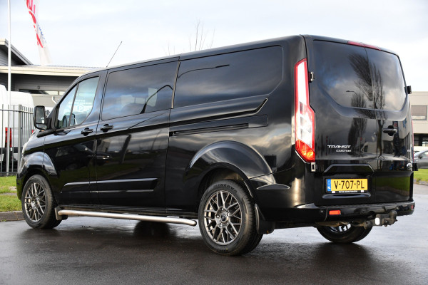 Ford Transit Custom 300 2.0 TDCI L2H1 Black Edition DC Limited Camera, Cruise, Carplay, Automaat, Sensoren, 130PK, Multimedia, Stoelverwarming, 2 x Schuifdeur, UNIEK!