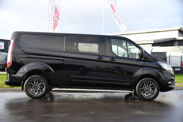 Ford Transit Custom 300 2.0 TDCI L2H1 Black Edition DC Limited Camera, Cruise, Carplay, Automaat, Sensoren, 130PK, Multimedia, Stoelverwarming, 2 x Schuifdeur, UNIEK!