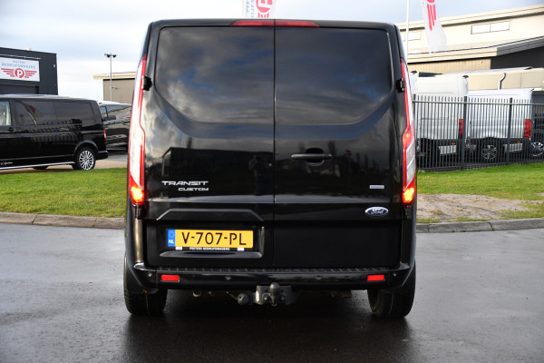 Ford Transit Custom 300 2.0 TDCI L2H1 Black Edition DC Limited Camera, Cruise, Carplay, Automaat, Sensoren, 130PK, Multimedia, Stoelverwarming, 2 x Schuifdeur, UNIEK!