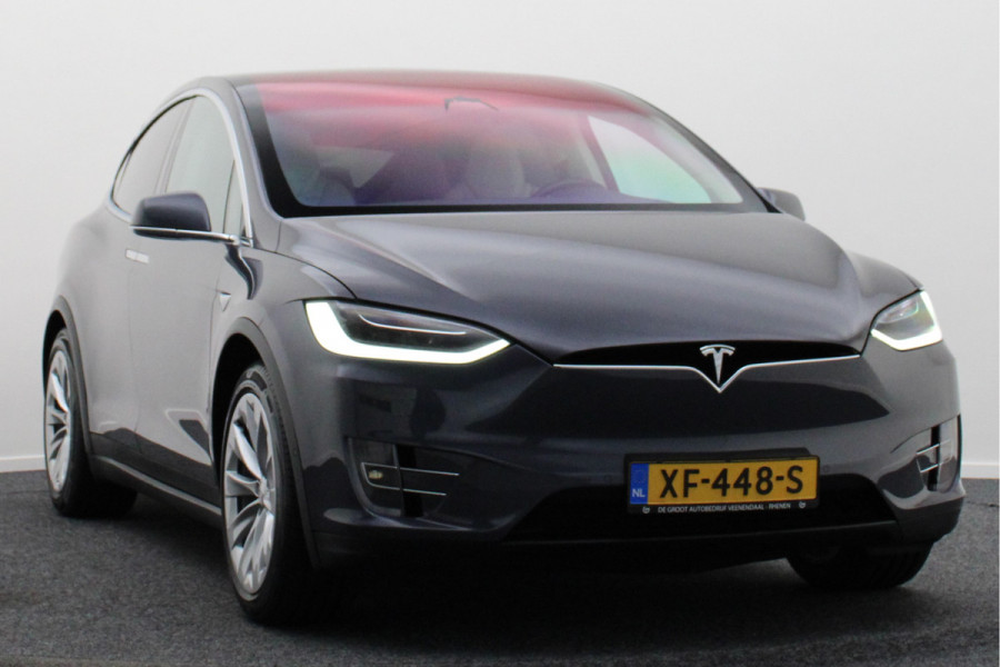 Tesla Model X 100D AWD 6p. Autopilot, Climate, LED, Luchtvering, Camera, Leer, Navigatie, Trekhaak, 20''