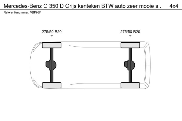 Mercedes-Benz G-Klasse 350 D Grijs kenteken BTW auto zeer mooie staat