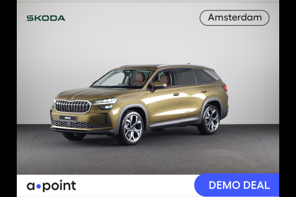 Škoda Kodiaq 1.5 TSI MHEV Business Edition 150pk DSG | Cognac Leder | Panoramadak | 360° Camera | Canton Sound | Led Matrix | Stoelverwarming voor en achter