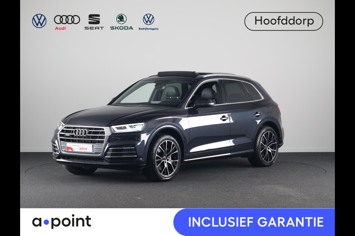 Audi Q5 50 TFSI e quattro S edition 299pk Plug in Hybrid | Panoramadak | Luchtvering | Parkeercamara | Full map Navigatie | Stoelverwarming |