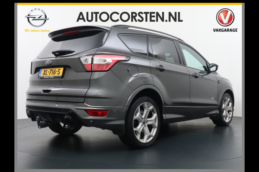 Ford Kuga ST-Line 2.0D 150PK Aut. 4x4 Apple Carplay Android Auto Ecc Navi Bluetooth Stuur-Stoel-Raam Verwarming Pdc Camera Adaptieve-Cruis Gelaagd Glas Active City Stop Ford Sync 3 Autom.-Inparkeren Lmv Dimmende Spiegel Elec.Ramen en Spiegels+Inklpb. Isofix Euro 6