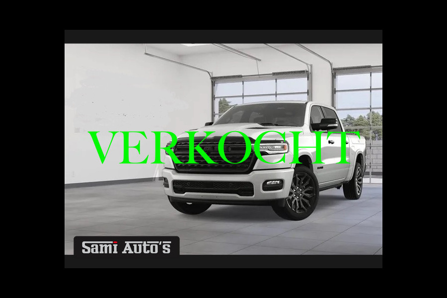 Dodge Ram 1500 LIMITED NIGHT H.O 540PK 706 Nm | XB9 | MASSAGE | BOM VOL | PW7 WHITE | CREW CAB | DUBBELE CABINE | GRIJSKENTEKEN | €99950,- EXCL BTW | VOORRAAD 2276 - 7667