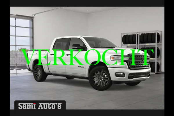 Dodge Ram 1500 LIMITED NIGHT H.O 540PK 706 Nm | XB9 | MASSAGE | BOM VOL | PW7 WHITE | CREW CAB | DUBBELE CABINE | GRIJSKENTEKEN | €99950,- EXCL BTW | VOORRAAD 2276 - 7667