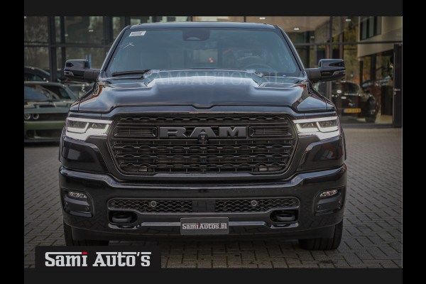 Dodge Ram 1500 LIMITED NIGHT H.O 540PK 706 Nm 2025 | XB9 | MASSAGE | BOM VOL | CREW CAB | DUBBELE CABINE | GRIJSKENTEKEN | €99950,- EXCL BTW | VOORRAAD NR 2300 - 7689