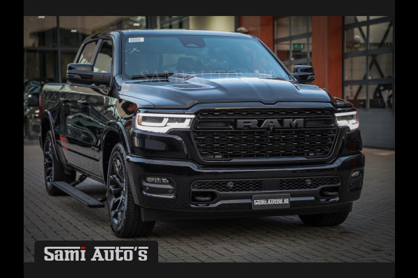 Dodge Ram 1500 LIMITED NIGHT H.O 540PK 706 Nm 2025 | XB9 | MASSAGE | BOM VOL | CREW CAB | DUBBELE CABINE | GRIJSKENTEKEN | €99950,- EXCL BTW | VOORRAAD NR 2300 - 7689