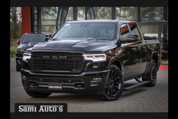 Dodge Ram 1500 LIMITED NIGHT H.O 540PK 706 Nm 2025 | XB9 | MASSAGE | BOM VOL | CREW CAB | DUBBELE CABINE | GRIJSKENTEKEN | €99950,- EXCL BTW | VOORRAAD NR 2300 - 7689