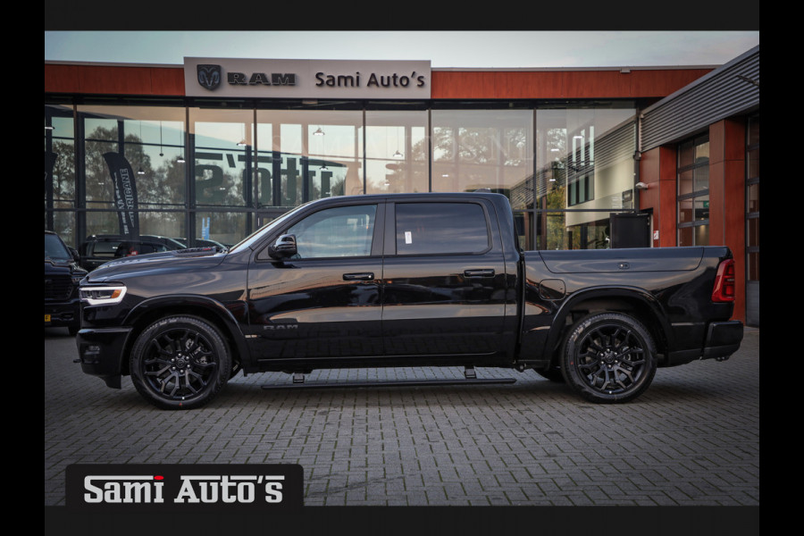 Dodge Ram 1500 LIMITED NIGHT H.O 540PK 706 Nm 2025 | XB9 | MASSAGE | BOM VOL | CREW CAB | DUBBELE CABINE | GRIJSKENTEKEN | €99950,- EXCL BTW | VOORRAAD NR 2300 - 7689