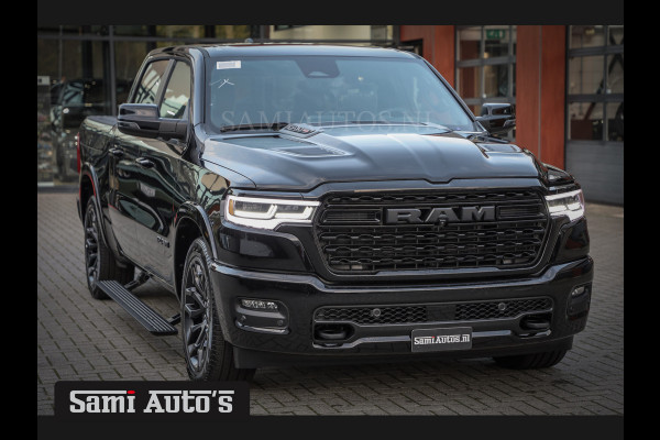 Dodge Ram 1500 LIMITED NIGHT H.O 540PK 706 Nm 2025 | XB9 | MASSAGE | BOM VOL | CREW CAB | DUBBELE CABINE | GRIJSKENTEKEN | €99950,- EXCL BTW | VOORRAAD NR 2300 - 7689