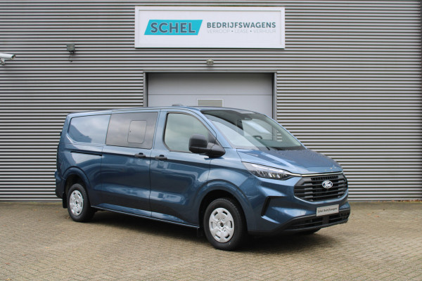 Ford Transit Custom 320 2.0 TDCI L2H1 Trend DC 136pk - 2x Schuifdeur - Carplay - Android - Camera - Verwarmd stuur - Trekhaak - LED koplampen - Stoe