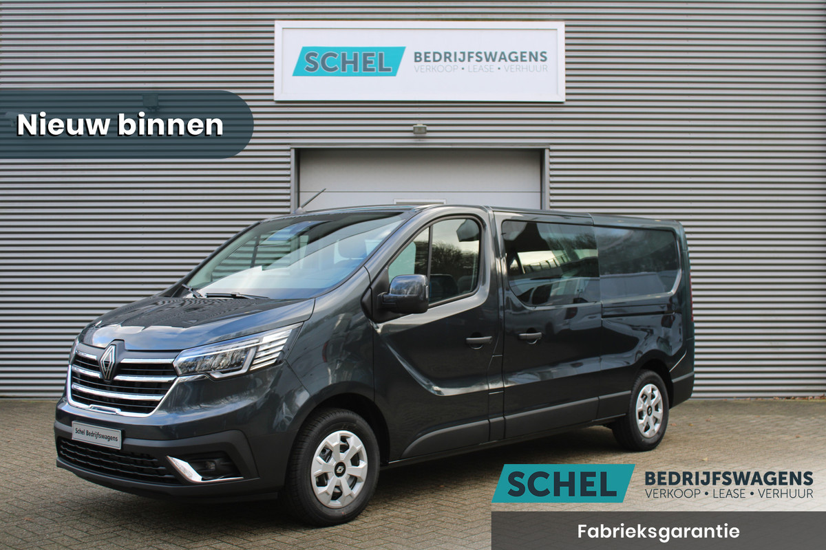 Renault Trafic 2.0 Blue dCi 130pk T29 L2H1 Advance Dubbele Cabine - Carplay - Android - 2x Schuifdeur - Passagiersstoel - Camera - LED - Rijkla