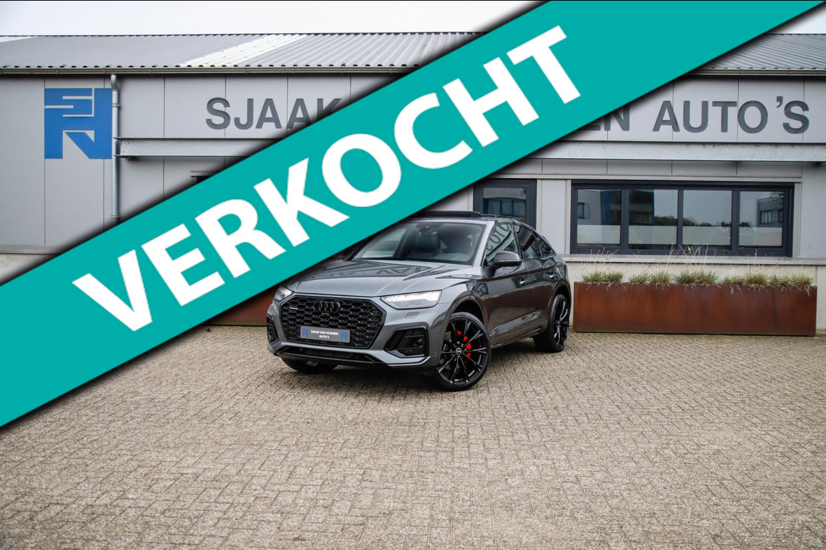 Audi Q5 Sportback 50 TFSIe Quattro Competition S Edition S-Line 299pk Automaat! 1e|Panoramadak|Virtual Cockpit|S Kuipstoelen|OLED