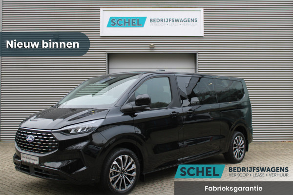 Ford Transit Custom 320 2.0 TDCI L2H1 Tourneo Titanium X DC 170pk - Adaptive Cruise - LED - Blind Spot - Leder - Navigatie - 360 Camera - Trekhaak -