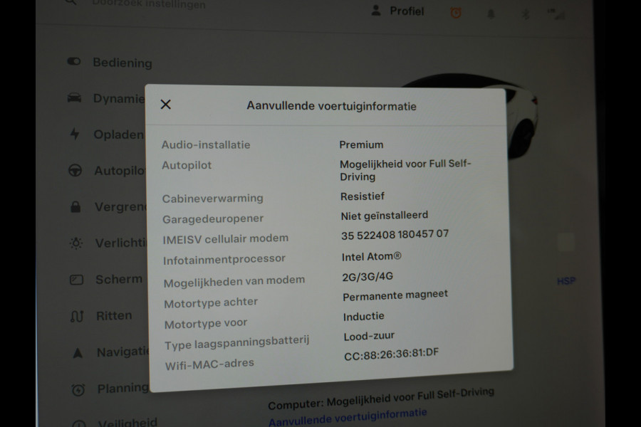 Tesla Model 3 Long Range 75kWh 463PK FSD-mogelijk Premium Audio 4wd Lmv 18" AutoPilot Panoramadak Camera's Leder Adaptive-CruiseControl-Stop&G Stoel en achterbank verwarming Keyless Electr.Stoelen+Memory+Easy-Entry WiFi Origineel Nederlandse auto, 1e Eigenaar, Grootste accu, Tot 16,5kwh thuis laden.