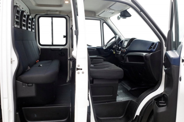 Iveco Daily 35S18 3.0 180pk HiMatic Automaat D.C. Open Laadbak + HIAB Kraan 06-2019