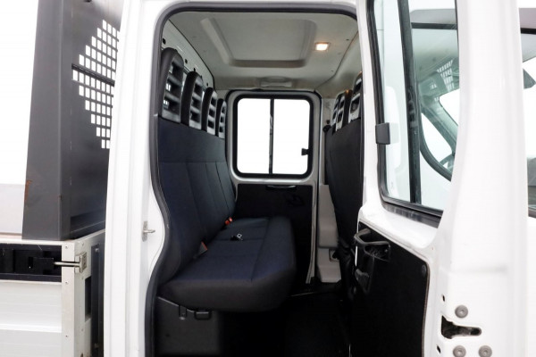 Iveco Daily 35S18 3.0 180pk HiMatic Automaat D.C. Open Laadbak + HIAB Kraan 06-2019