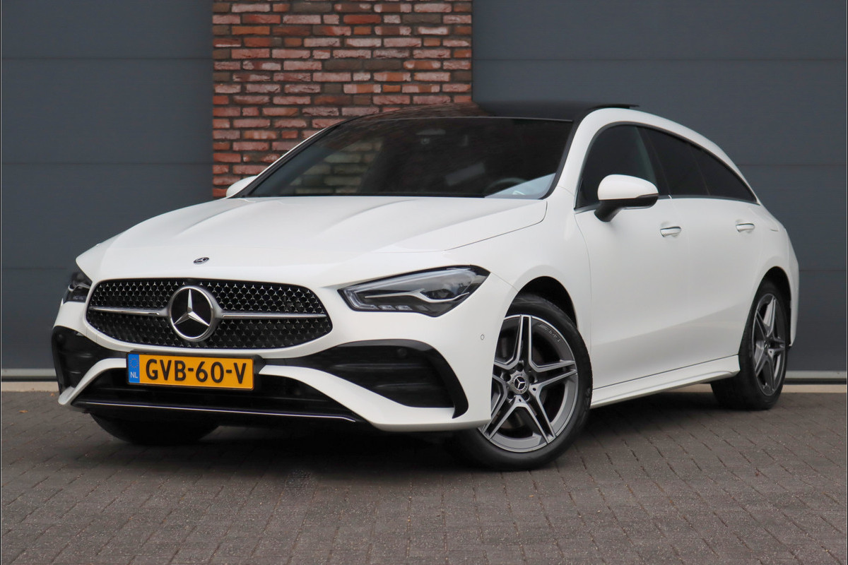 Mercedes-Benz CLA-Klasse Shooting Brake 250 e AMG Line Aut8 | Facelift | Panoramadak | Distronic | Keyless Go | Widescreen | Verwarmd Stuurwiel | Sfeerverlichting | Dodehoekassistent | Camera |