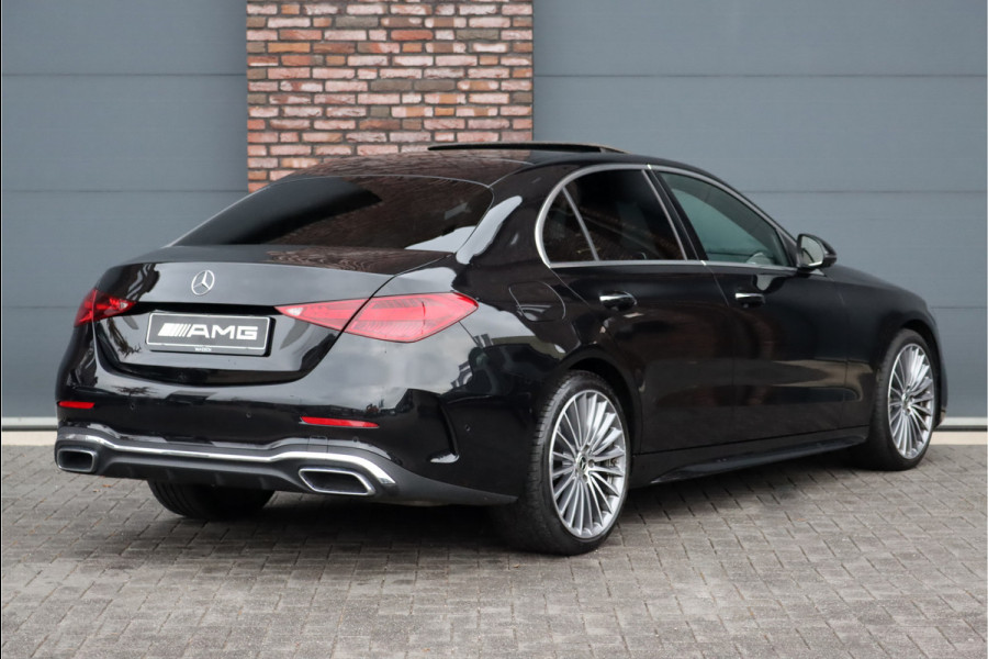 Mercedes-Benz C-Klasse 300 AMG Line Aut9 | Schuifdak | Distronic+ | Massage | Memory | Keyless Go | Advanced Sound System | Spoiler | Augmented Reality | Luchtreinigingspakket |