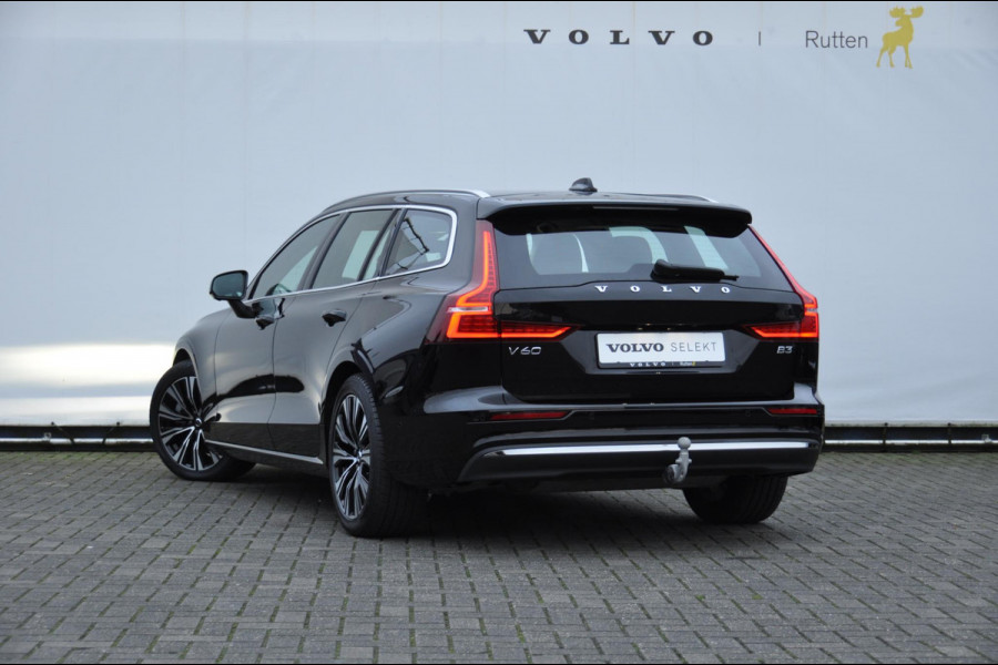 Volvo V60 B3 177PK Automaat Plus Bright Semi-elektrisch inklapbare trekhaak / Harman Kardon audio / 360 Camera / Elektrisch bedienbare voorstoelen / Memory seats / stoel en stuurverwarming / Apple Carplay / Google services / Keyless entry / Elektrische achterklep /