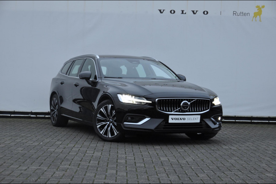 Volvo V60 B3 177PK Automaat Plus Bright Semi-elektrisch inklapbare trekhaak / Harman Kardon audio / 360 Camera / Elektrisch bedienbare voorstoelen / Memory seats / stoel en stuurverwarming / Apple Carplay / Google services / Keyless entry / Elektrische achterklep /