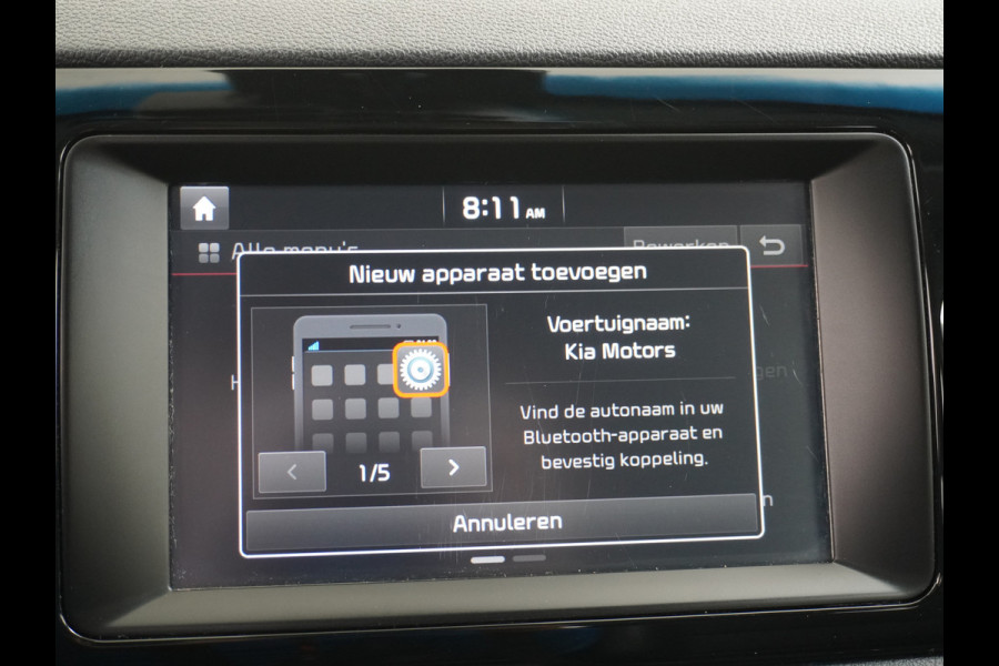 Kia Niro Hybrid AUT.6 DynamicLine Leer Navi Camera Apple Carplay Android Auto Spoorassistent active Keyless Pdc Tel. Usb Ecc Cruise Lane- Decordelen chroom  Glas solar control Voorruit verwarmbaar OPrig. NLse auto