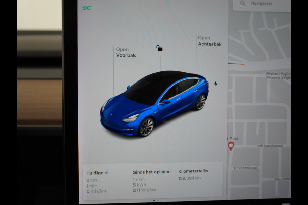 Tesla Model 3 Performance AWD 513pk 0-100 3,4 sec. 20" FSD-vb. AutoPilot Carbon Spoiler Premium-HiFi Pano.dak Camera Leer Adaptive-Cruise+Stop 4wd Rode Remklauwen Carbon-Spoiler Premium Audio Veel grip door 4WD vierwielaandrijving.  Origineel Nederlandse auto ! 1e eigenaar 69250 nieuw