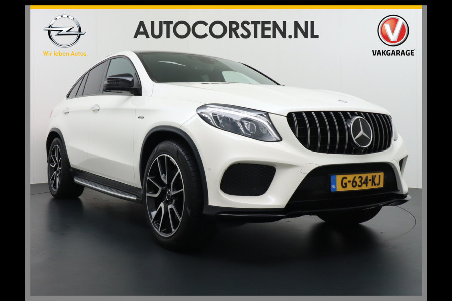 Mercedes-Benz GLE Coupé 450 AMG 4MATIC 368pk AUT-9 Leer 360-Camera (Airmatic+ADS)Luchtvering Panorama Glasdak Park-Assist PDC-a+v Elektr.-SportSt. Treeplanken Connected services A-klep automatisch Adaptief Dempers/ads Bordherkenn. Voetgangersbescherm AWD 4x4 LED-v+a Bots herkenning systeem Achteropkomend verkeer waarschuwing 123.000 nieuw!  3.500KG (!!) Trekvermogen!