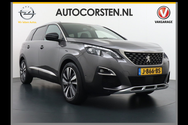 Peugeot 5008 AUT-8 7pers. T131pk GT-Line Elektr.Stoelen+Geheugen+Leer+Verwarmd Elek. Adaptive-Cruise 360Camera 19''LM Afn. Trekhaak Apple And Pack City 2 Visio park 2 Parkeer-assistent Connected services mirror screen Aluminium dakrails Stoelverw. Blindspot Navi Pdc Tel. Usb Virtual-Cockpit Sensor dodehoek extra getint glas achter Rijstrooksensor met correctie Vermoeidheids herkenning Pack Drive Assist Bu-spieg el/klap/mem 49.000 nieuw!!! euro 6.3 Orig.NLse auto