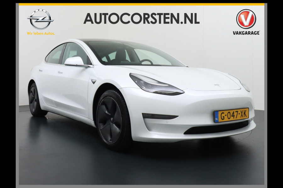 Tesla Model 3 Long Range 75kWh 463PK FSD-mogelijk Premium Audio 4wd Lmv 18" AutoPilot Panoramadak Camera's Leder Adaptive-CruiseControl-Stop&G Stoel en achterbank verwarming Keyless Electr.Stoelen+Memory+Easy-Entry WiFi Origineel Nederlandse auto, 1e Eigenaar, Grootste accu, Tot 16,5kwh thuis laden.