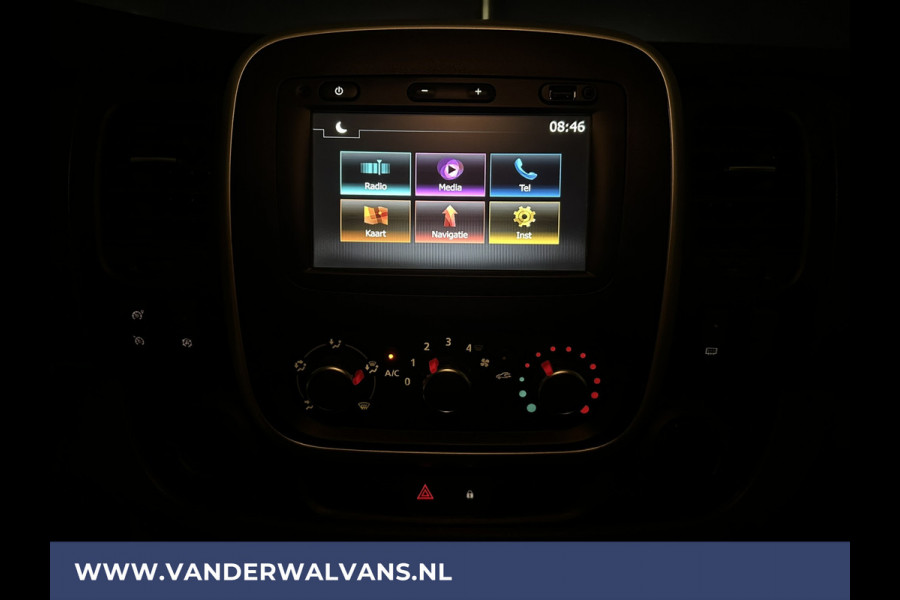 Renault Trafic 2.0 dCi 120pk L2H1 Euro6 Airco | LED | Navigatie | Imperiaal | Trekhaak | Cruisecontrol Parkeersensoren, Bijrijdersbank