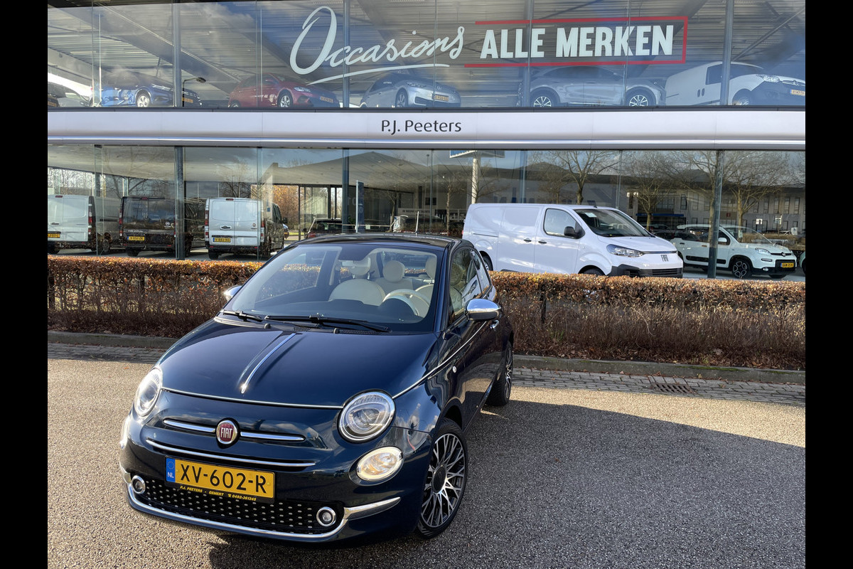 Fiat 500 0.9 TwinAir Turbo Collezione Climate control - cruise control - navigatie full map - u-connect - USB/AUX - Multi functioneel lederen stuurwiel - Mistlampen - Ramen elektrisch voor - Licht metalen velgen