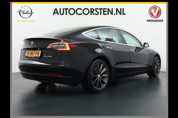 Tesla Model 3 Long Range 75kWh 463PK Full Self Driving 3 computer FSD v.b. Lmv 19" Premium-Audio 4wd Dual Motor AutoPilot Panoramadak Camera's Stoel en achterbank verwarming Keyless Electr.Stoelen-L+R+Easyaccess 1e Maand Gratis Premium Connectivity! Origineel Nederlandse auto! Grip en veiligheid door 4wd AWD vierwielaandrijving