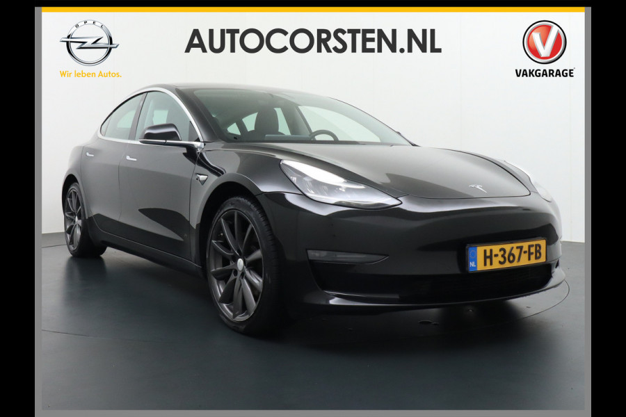 Tesla Model 3 Long Range 75kWh 463PK Full Self Driving 3 computer FSD v.b. Lmv 19" Premium-Audio 4wd Dual Motor AutoPilot Panoramadak Camera's Stoel en achterbank verwarming Keyless Electr.Stoelen-L+R+Easyaccess 1e Maand Gratis Premium Connectivity! Origineel Nederlandse auto! Grip en veiligheid door 4wd AWD vierwielaandrijving