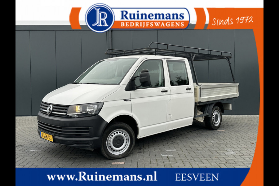 Volkswagen Transporter 2.0 TDI EURO 6 / PICK UP / DUBBEL CABINE / 1e EIGENAAR / 38.763 KM / TREKHAAK / 6 PERSOONS DUBBELE CABINE