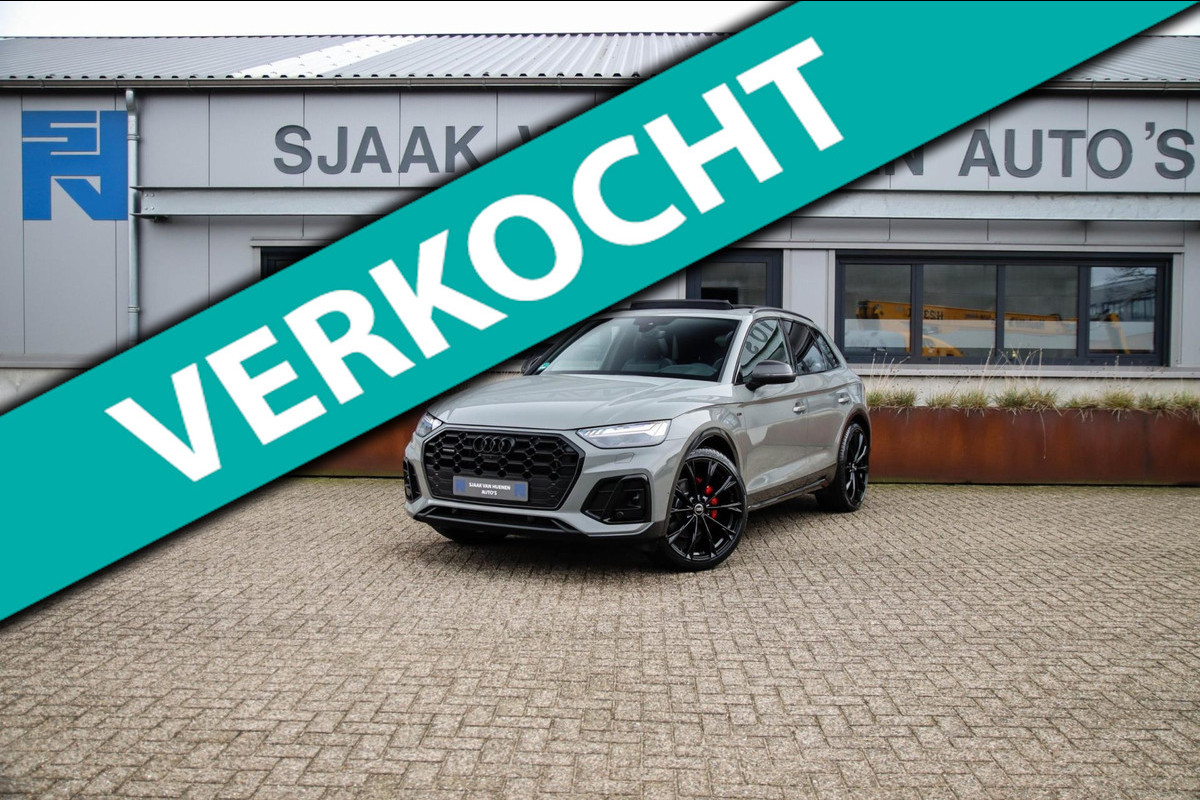 Audi Q5 55 TFSI e Quattro Competition S Edition S-Line 367pk Automaat|Luchtvering|Panoramadak|Virtual Cockpit|OLED Matrix|Trekhaak