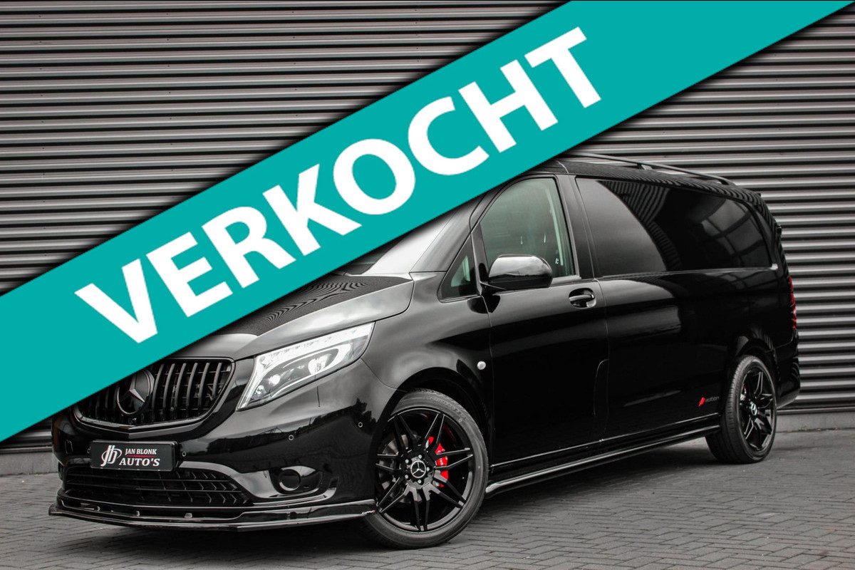 Mercedes-Benz Vito 220PK EXTRA LANG JB-EDITION FULL BLACK / AMG / SPOILER / VERLAGINGSVEREN / NAVIGATIE / CLIMATE CONTROL/ FULL