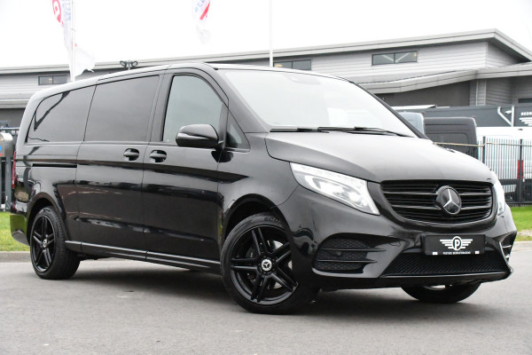 Mercedes-Benz V-Klasse 250d 4-MATIC Extra Lang Avantgarde Black Edition Adaptieve Cruise, Camera, Automaat, LED, 190PK, 2 x Schuifdeur, Leder, Trekhaak, UNIEK!