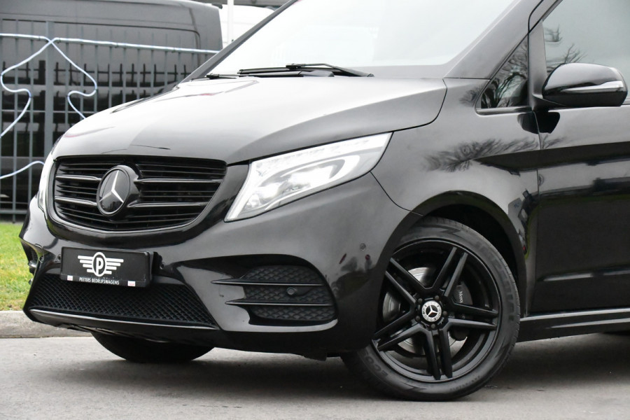 Mercedes-Benz V-Klasse 250d 4-MATIC Extra Lang Avantgarde Black Edition Adaptieve Cruise, Camera, Automaat, LED, 190PK, 2 x Schuifdeur, Leder, Trekhaak, UNIEK!