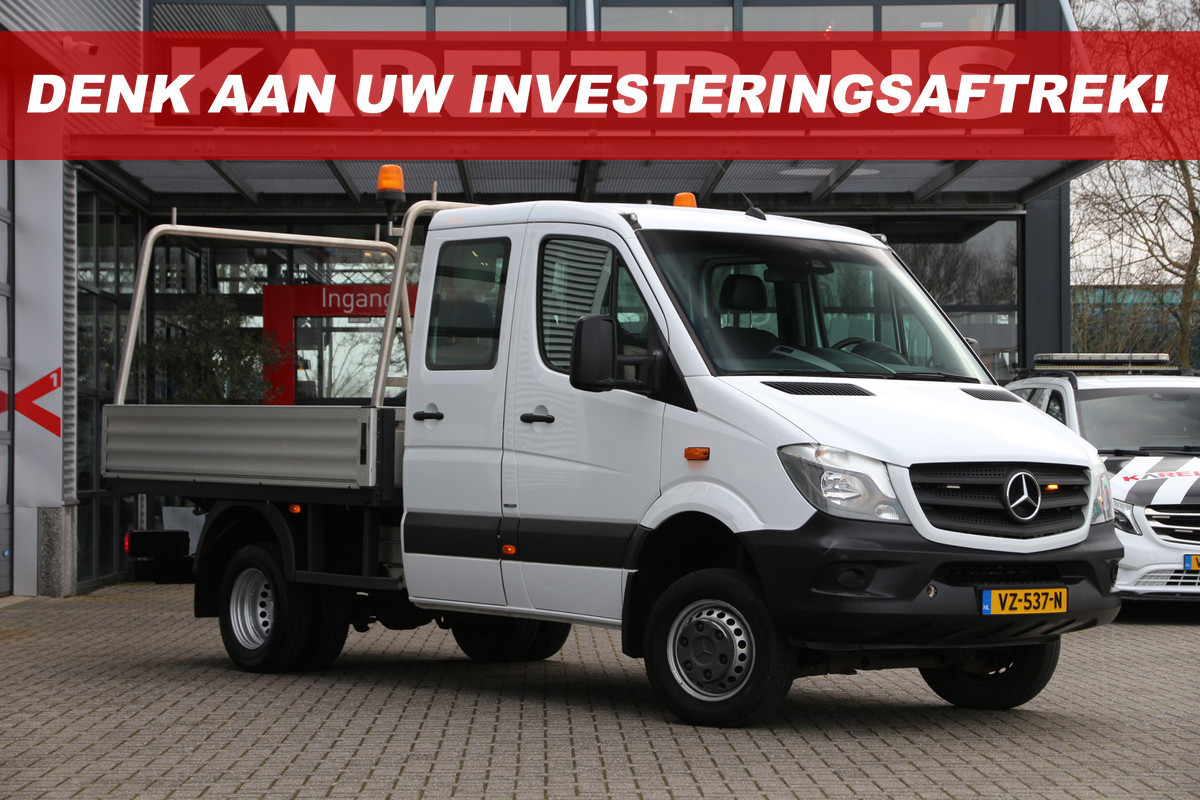 Mercedes-Benz Sprinter 516 CDI | Aut. | 4x4 | ZG1 | Euro 6 | Open laadbak | Cruise | Airco..