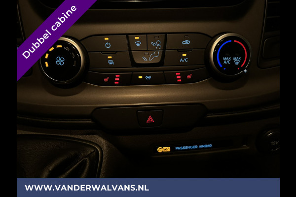 Ford Transit Custom 2.0 TDCI 131pk L2H1 Dubbele Cabine Euro6 Airco | 5-Zits | Navigatie | Camera | 2800kg Trekhaak | LED Cruisecontrol, Verwarmde voorruit, Stoelverwarming, Parkeersensoren