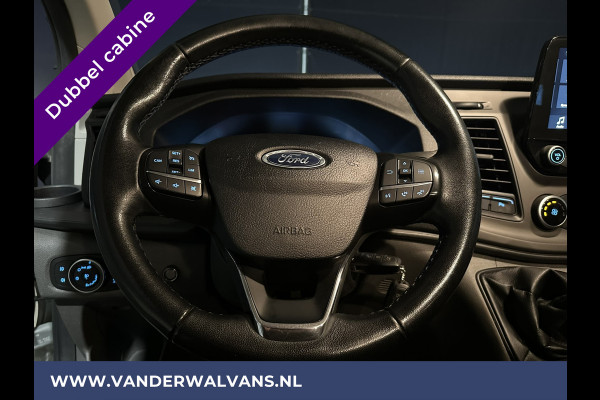 Ford Transit Custom 2.0 TDCI 131pk L2H1 Dubbele Cabine Euro6 Airco | 5-Zits | Navigatie | Camera | 2800kg Trekhaak | LED Cruisecontrol, Verwarmde voorruit, Stoelverwarming, Parkeersensoren